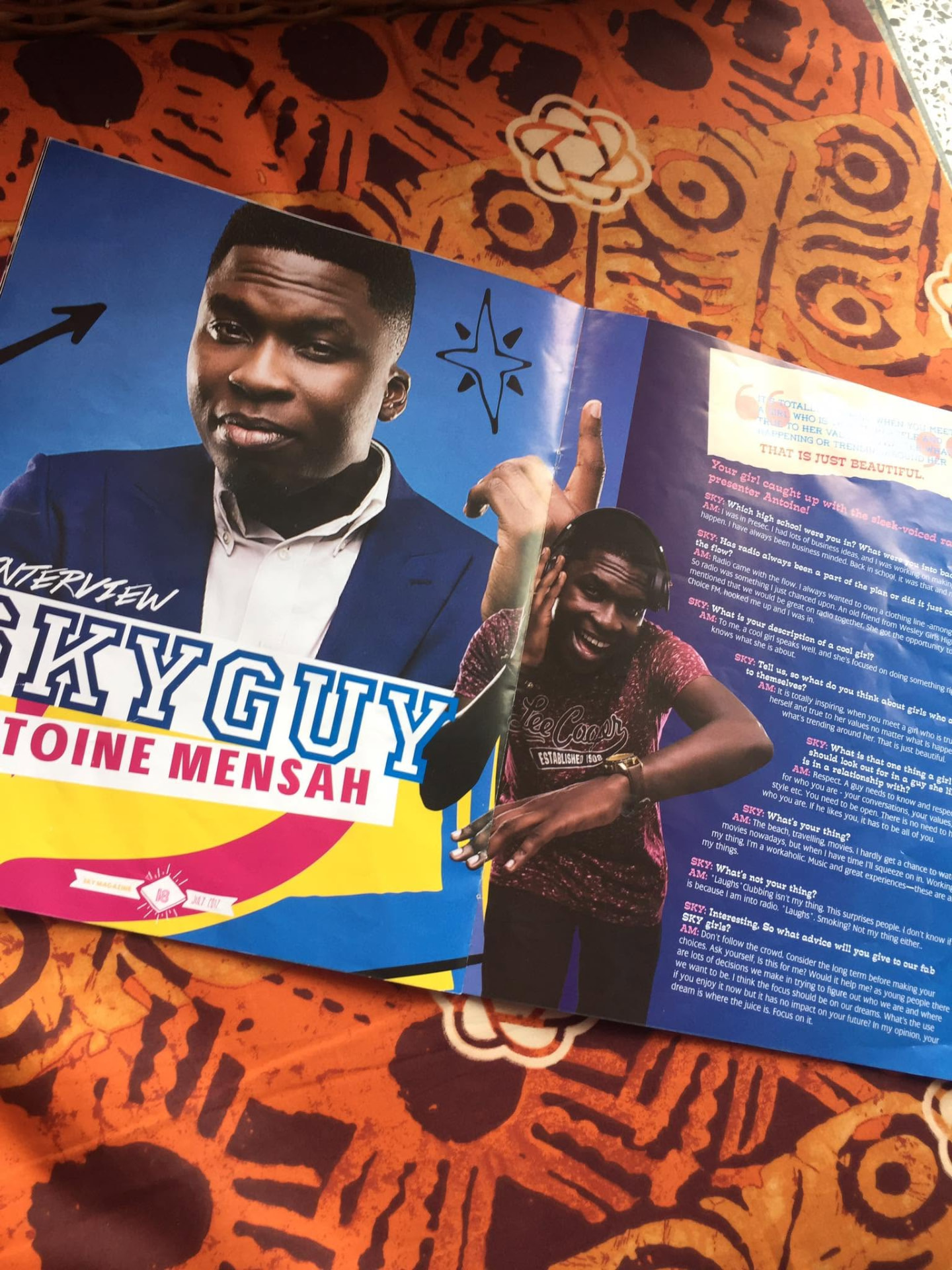 SKY Magazine — Sky Guy — interview