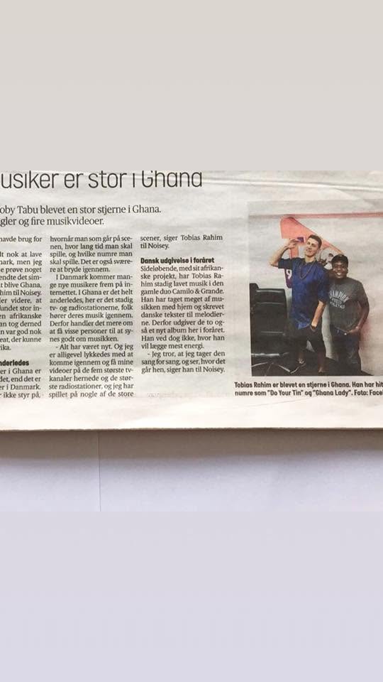 Danish national press — Musiker er stor i Ghana